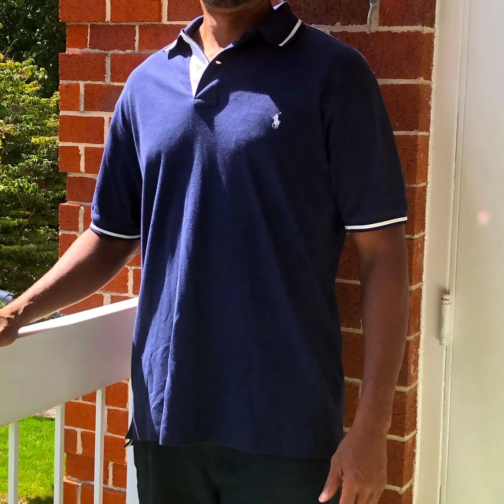 Ralph Lauren Men's Classic Navy Polo Shirt —#007